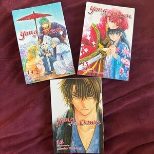 Yona of the Dawn books volumes 14,15&16